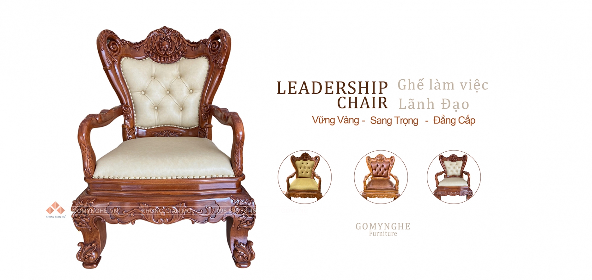Ghế Làm Việc Lãnh Đạo Gỗ Tự Nhiên Đẳng Cấp Ghế Làm Việc Lãnh Đạo Gỗ Tự Nhiên Đẳng Cấp
