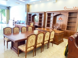 Báo giá bàn họp gỗ tự nhiên Gõ Đỏ 