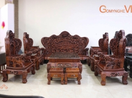 Bộ Bàn Ghế Uống Trà Cho Phòng Khách Mẫu Bát Mã 