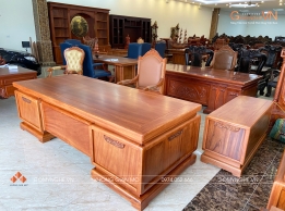 Combo Bàn Ghế Lãnh Đạo Gỗ Gõ Đỏ Sơn PU Kèm Tủ Phụ Hiện Đại Combo Bàn Ghế Lãnh Đạo Gỗ Gõ Đỏ Sơn PU Kèm Tủ Phụ Hiện Đại