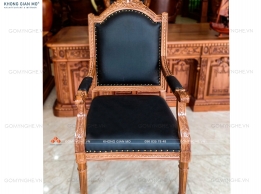 Ghế ngồi làm việc tại nhà đẹp bằng gỗ Gõ Đỏ cao cấp 