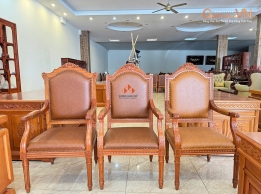 Ghế Giám Đốc Hot Năm 2026 | Ghế Giám Đốc Nữ & Ghế Putin Gỗ Gõ Đỏ Cao Cấp