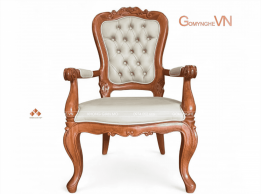 Ghế Giám Đốc Nữ Gỗ Gõ Đỏ Bọc Da Màu Kem – Sang Trọng, Thanh Lịch | Đồ Gỗ Decor Ghế Giám Đốc Nữ Gỗ Gõ Đỏ Bọc Da Màu Kem – Sang Trọng, Thanh Lịch | Đồ Gỗ Decor