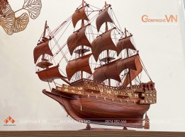 Mô hình thuyền buồm gỗ hương 80x85x20cm – Mẫu thuyền gỗ thủ công trang trí sang trọng Mô hình thuyền buồm gỗ hương 80x85x20cm – Mẫu thuyền gỗ thủ công trang trí sang trọng