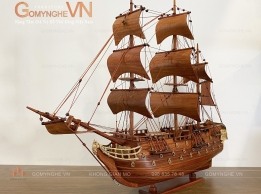 Mô hình thuyền buồm quà tặng doanh nhân trang trí bàn làm việc