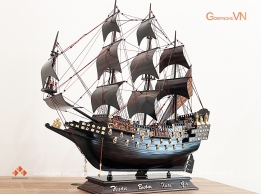 Mô Hình Thuyền Buồm Gỗ Mun 80x85x25cm | Đồ Gỗ Thủ Công Mô Hình Thuyền Buồm Gỗ Mun 80x85x25cm | Đồ Gỗ Thủ Công