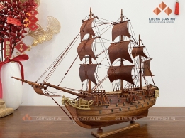 Mô hình thuyền gỗ hương quà tặng sếp sinh nhật 