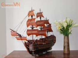 Mô Hình Thuyền Phong Thủy Quà Tết Biếu Sếp Ý Nghĩa