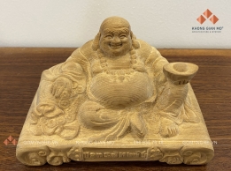 Tượng Trang Trí Xe Ô Tô Tượng Di Lặc Gỗ Ngọc Am 