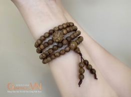 Vòng tay phong thủy gỗ trầm liên hoa