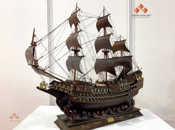 Gợi Ý Quà Tặng Cao Cấp: Mô Hình Thuyền Buồm Gỗ "Thuận Buồm Xuôi Gió" | Gomynghe