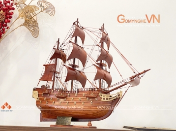Mô Hình Thuyền Gỗ Hương Để Bàn – Quà Tặng Cao Cấp, Ý Nghĩa, Giá Tốt Tại Gomynghe