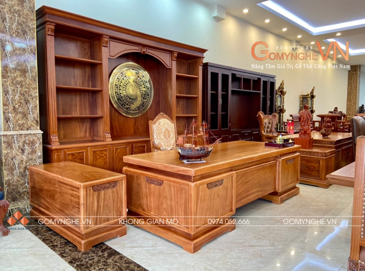 Kinh nghiệm phối bàn phụ, bàn làm việc và tủ tài liệu cho phòng lãnh đạo đồng bộ Kinh nghiệm phối bàn phụ, bàn làm việc và tủ tài liệu cho phòng lãnh đạo đồng bộ