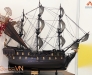Thuyền buồm gỗ Black Pearl (Ngọc Trai Đen) – Tuyệt tác Decor sang trọng cho không gian đẳng cấp